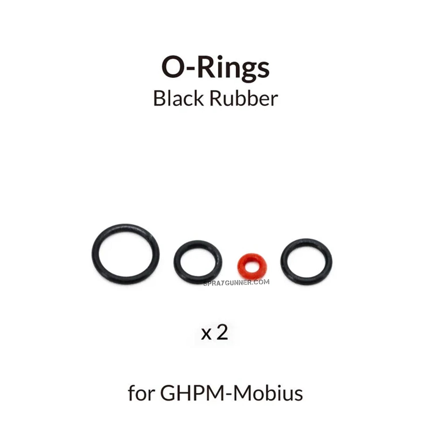 GAAHLERI Airbrush Mobius Black O-Rings - Urbanlystore