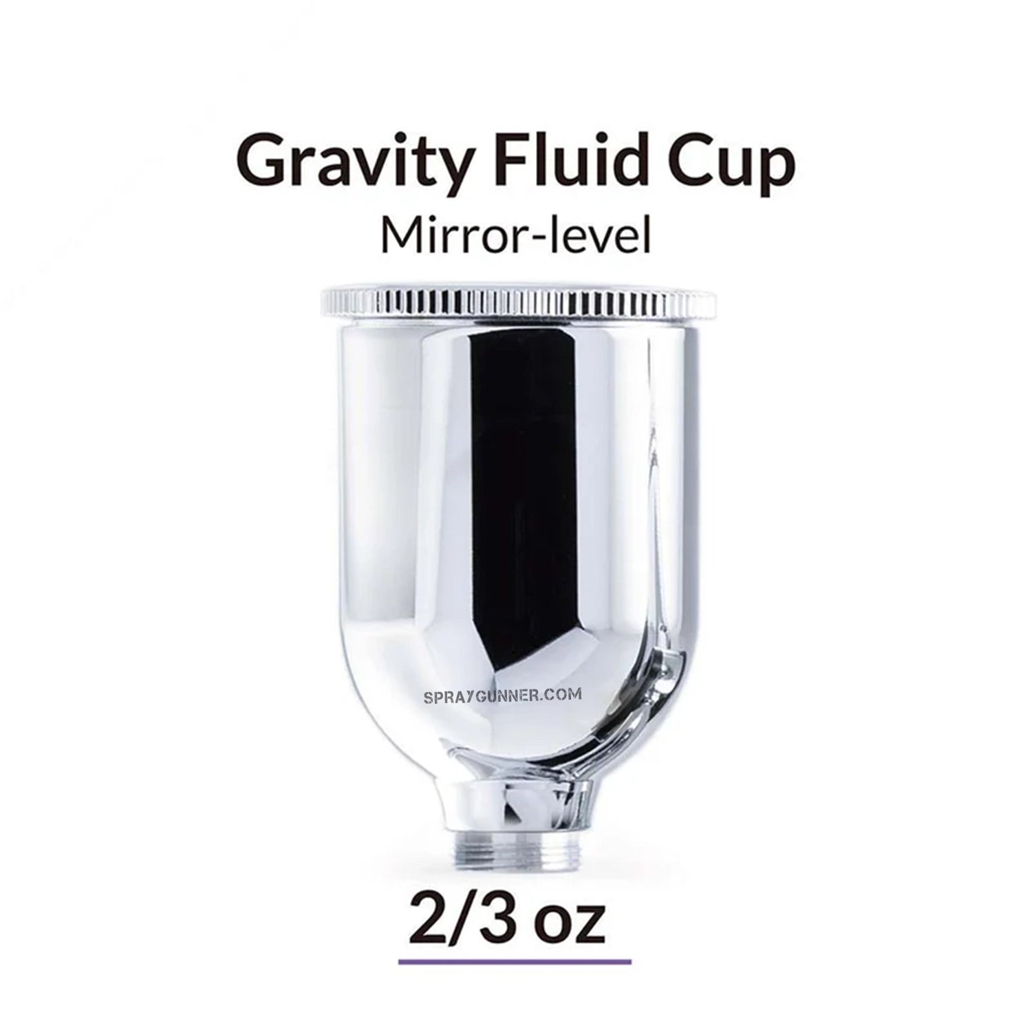 GAAHLERI Airbrush Mirror Level Gravity Cup 2/3 OZ - Urbanlystore