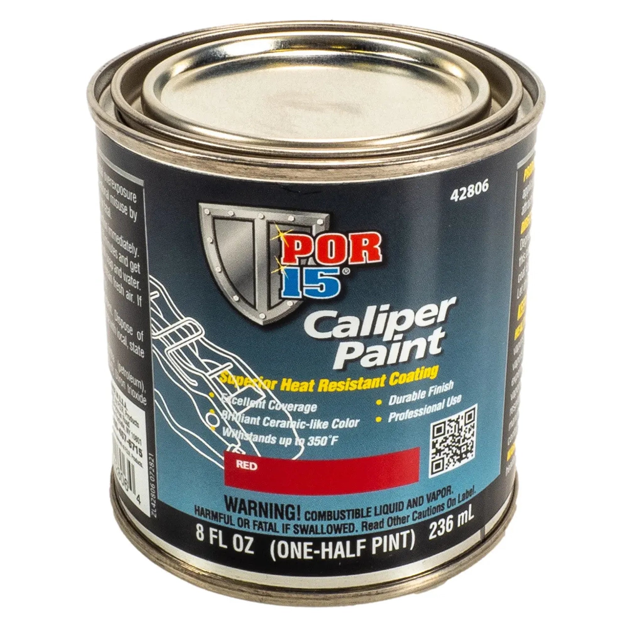 Caliper paint for high heat application