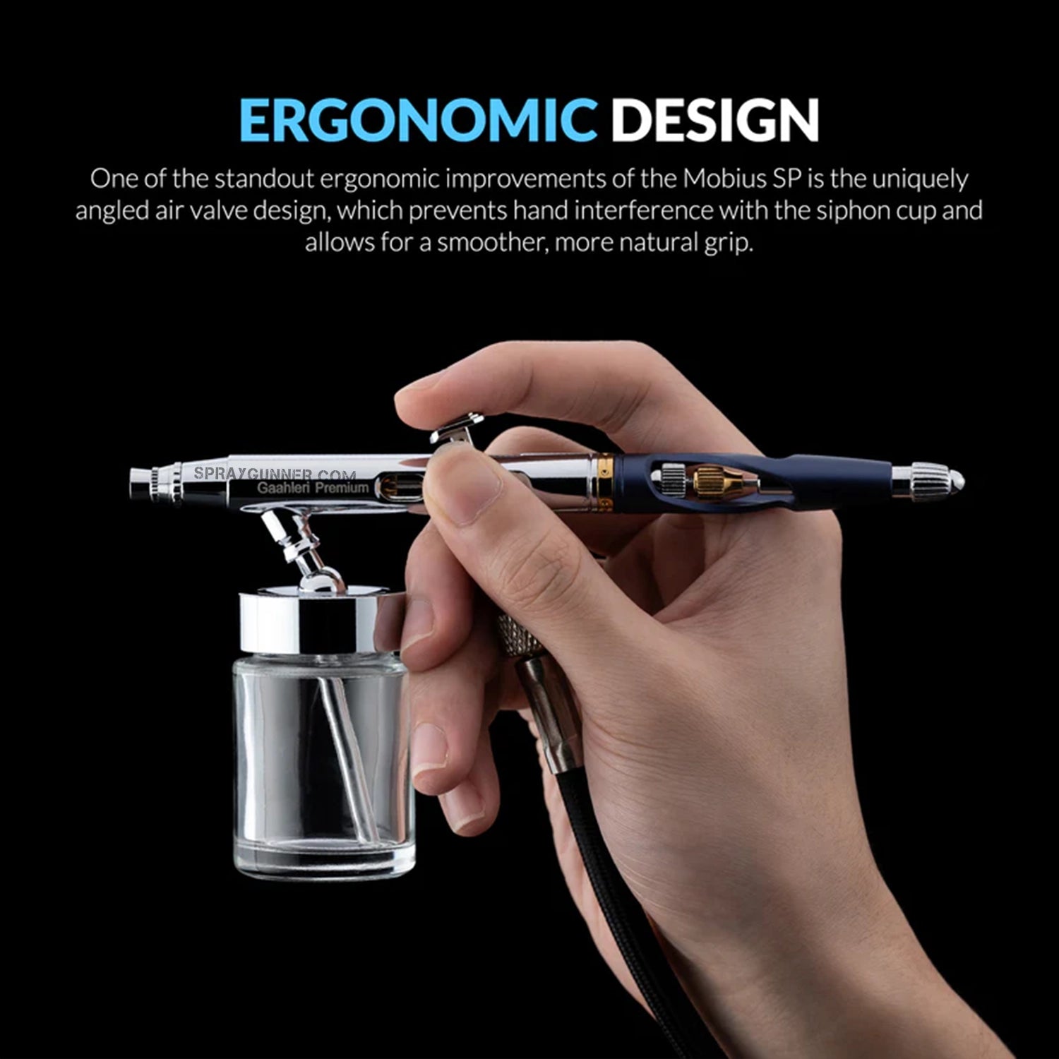 GAAHLERI Premium Series GHPM-Mobius SP 0.3 & 0.5 mm Airbrush - Urbanlystore