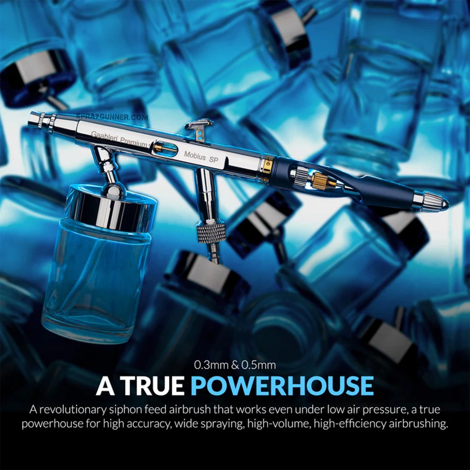 GAAHLERI Premium Series GHPM-Mobius SP 0.3 & 0.5 mm Airbrush - Urbanlystore