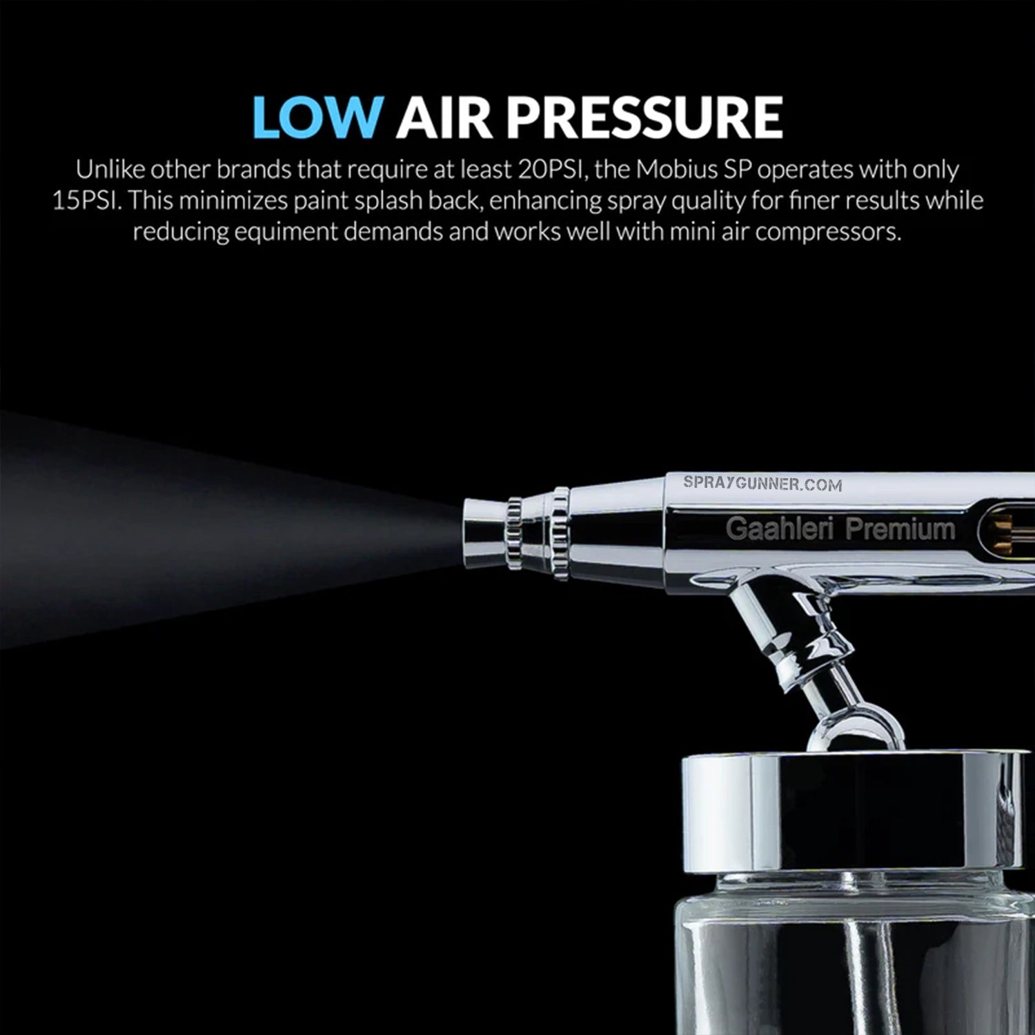 GAAHLERI Premium Series GHPM-Mobius SP 0.3 & 0.5 mm Airbrush - Urbanlystore