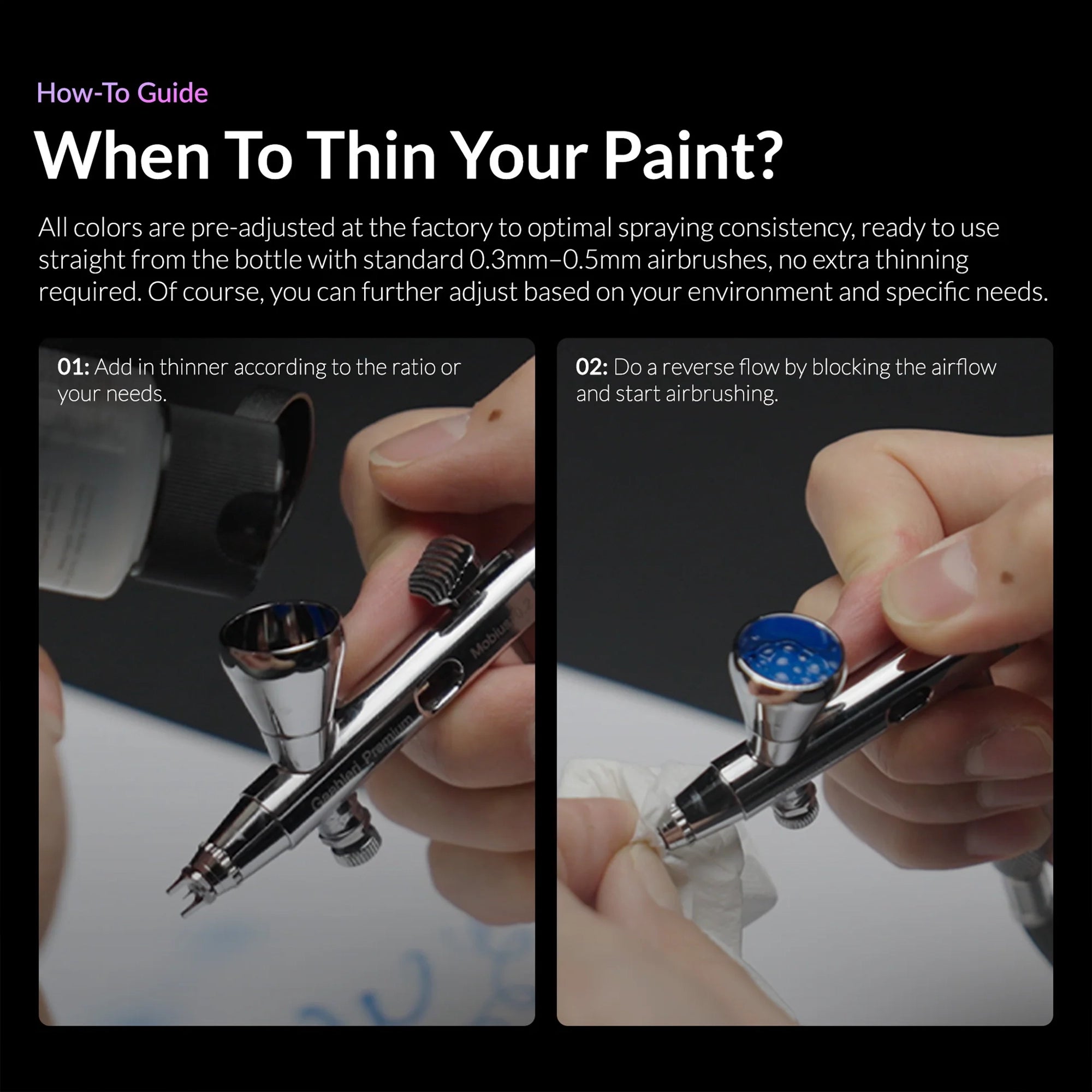 GAAHLERI Kaleido ColorWorks Water-Based Paint KT201 Airbrush Thinner 210ml