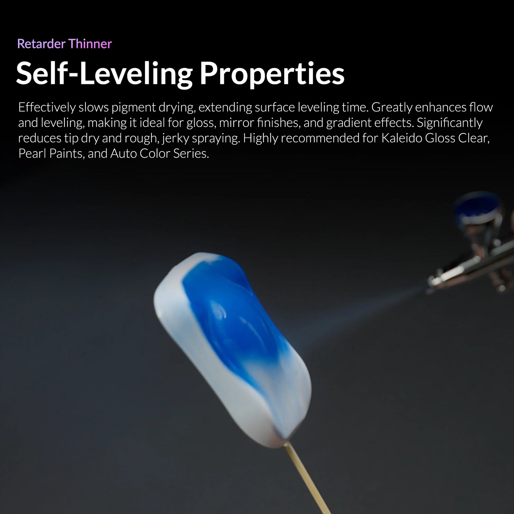 GAAHLERI Kaleido ColorWorks Water-Based Paint KT102 Airbrush Retarder Thinner 60ml