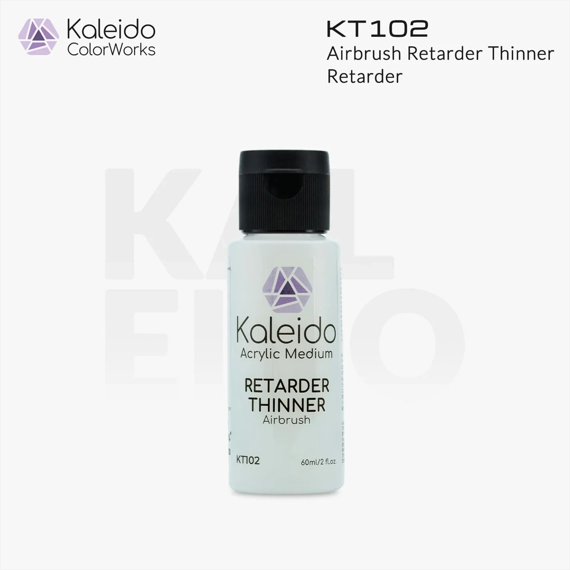 GAAHLERI Kaleido ColorWorks Water-Based Paint KT102 Airbrush Retarder Thinner 60ml
