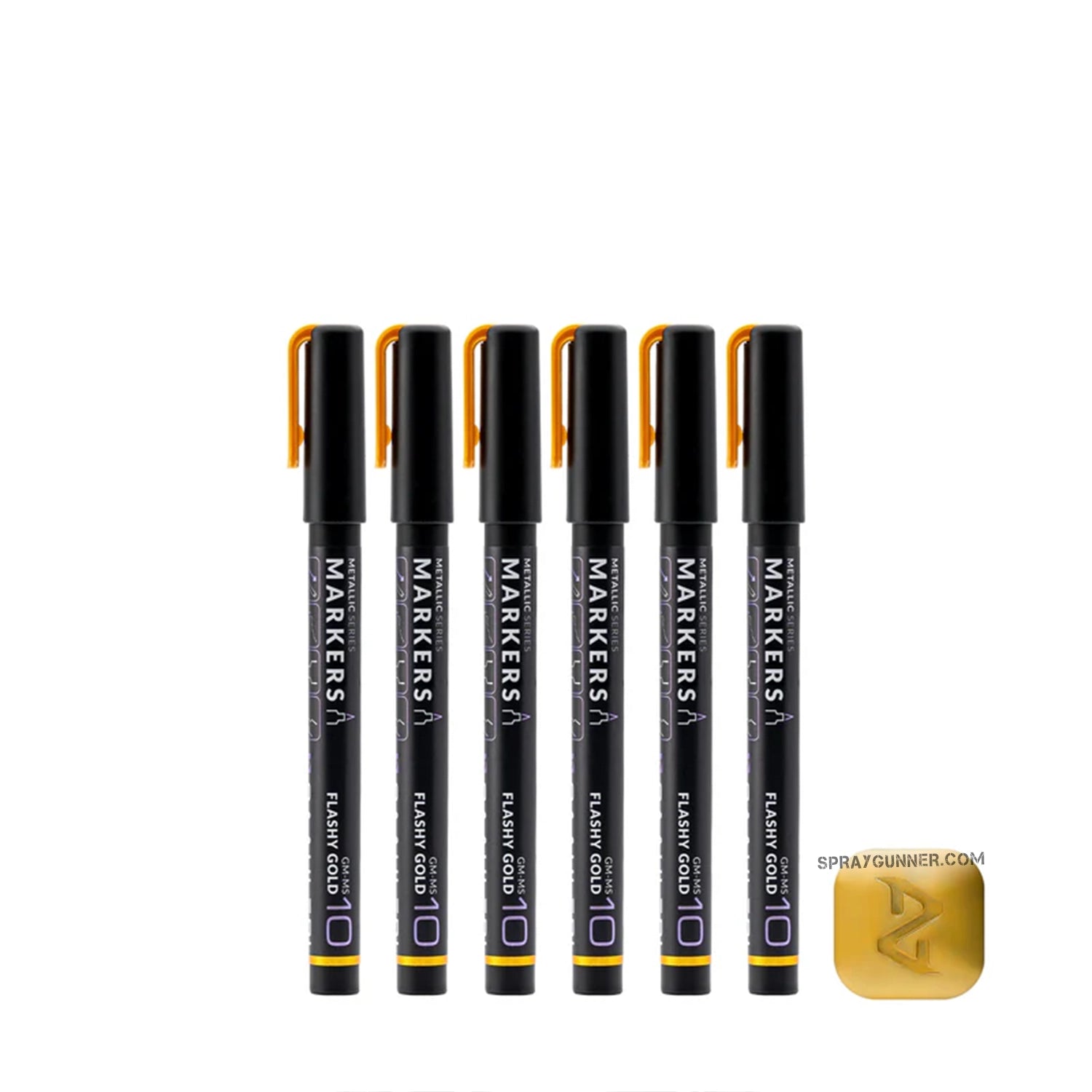 GAAHLERI Metallic Series Markers X6 Flashy Gold - Urbanlystore