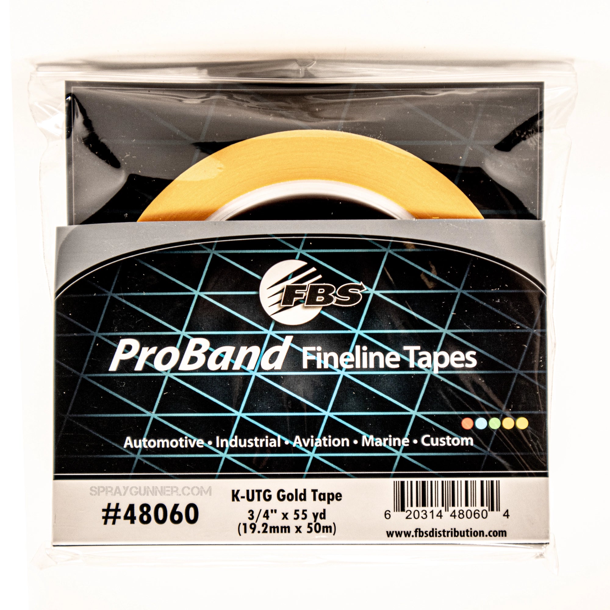 FBS 48060 K-UTG Gold Tape 3/4IN x 55 yd