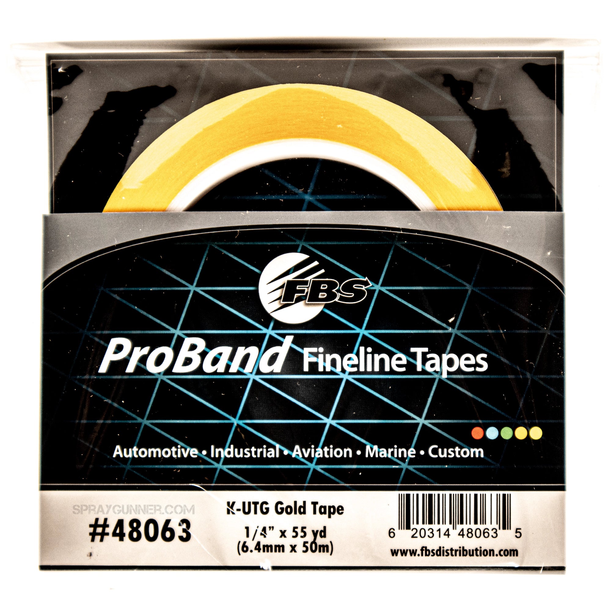FBS 48063 K-UTG Gold Tape 1/4IN x 55 yd