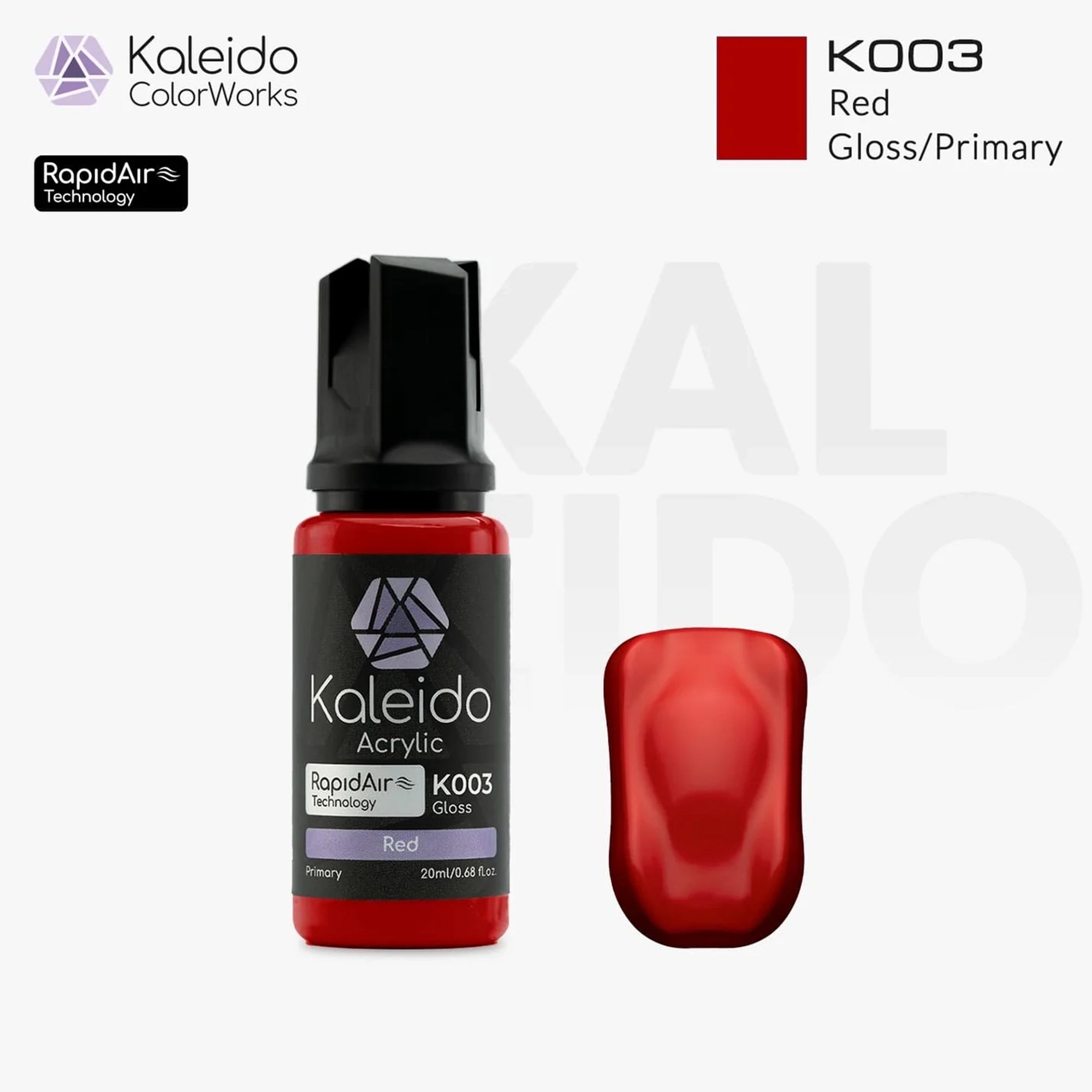 GAAHLERI Kaleido ColorWorks Water-Based Paint K003 Red 20ml