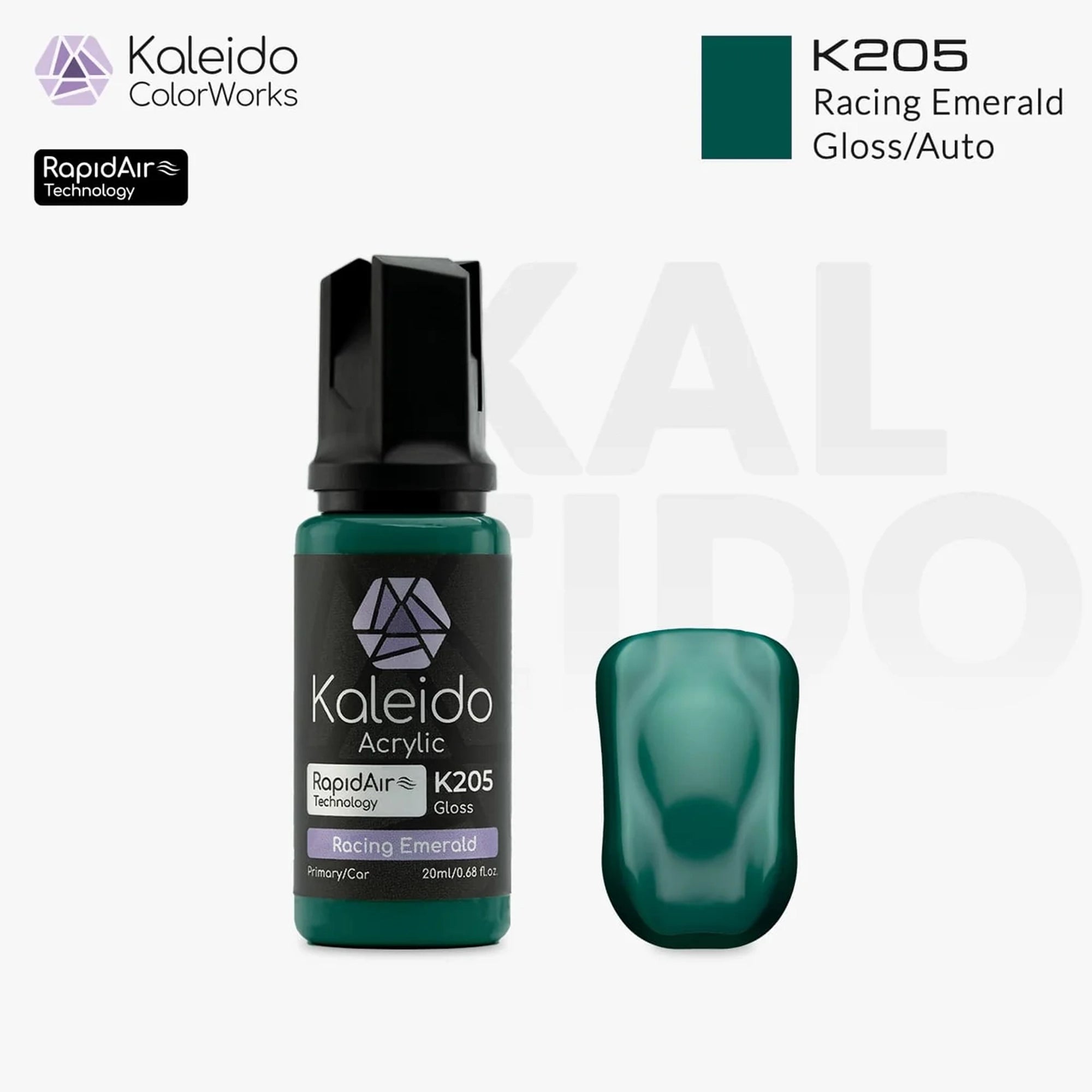 GAAHLERI Kaleido ColorWorks Water-Based Paint K205 Racing Emerald 20ml