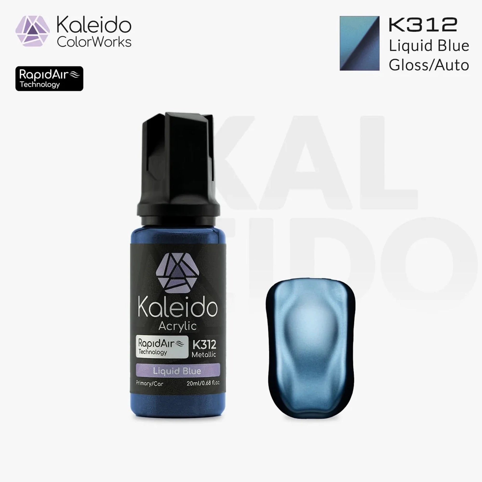 GAAHLERI Kaleido ColorWorks Water-Based Paint K312 Liquid Blue 20ml