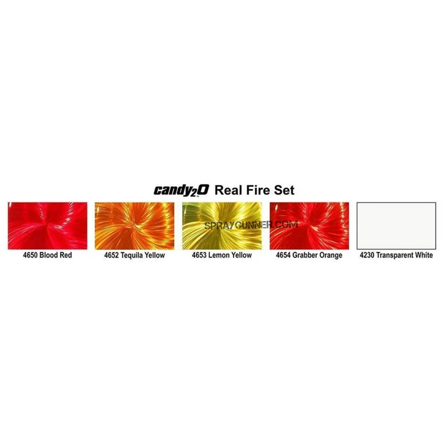 Createx candy2o colors Real Fire Set 4oz - Urbanlystore