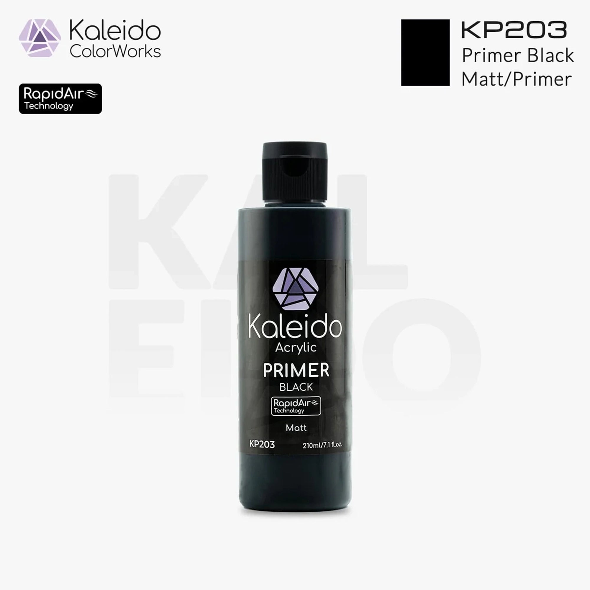 GAAHLERI Kaleido ColorWorks Water-Based Paint KP203 Primer Black 210ml