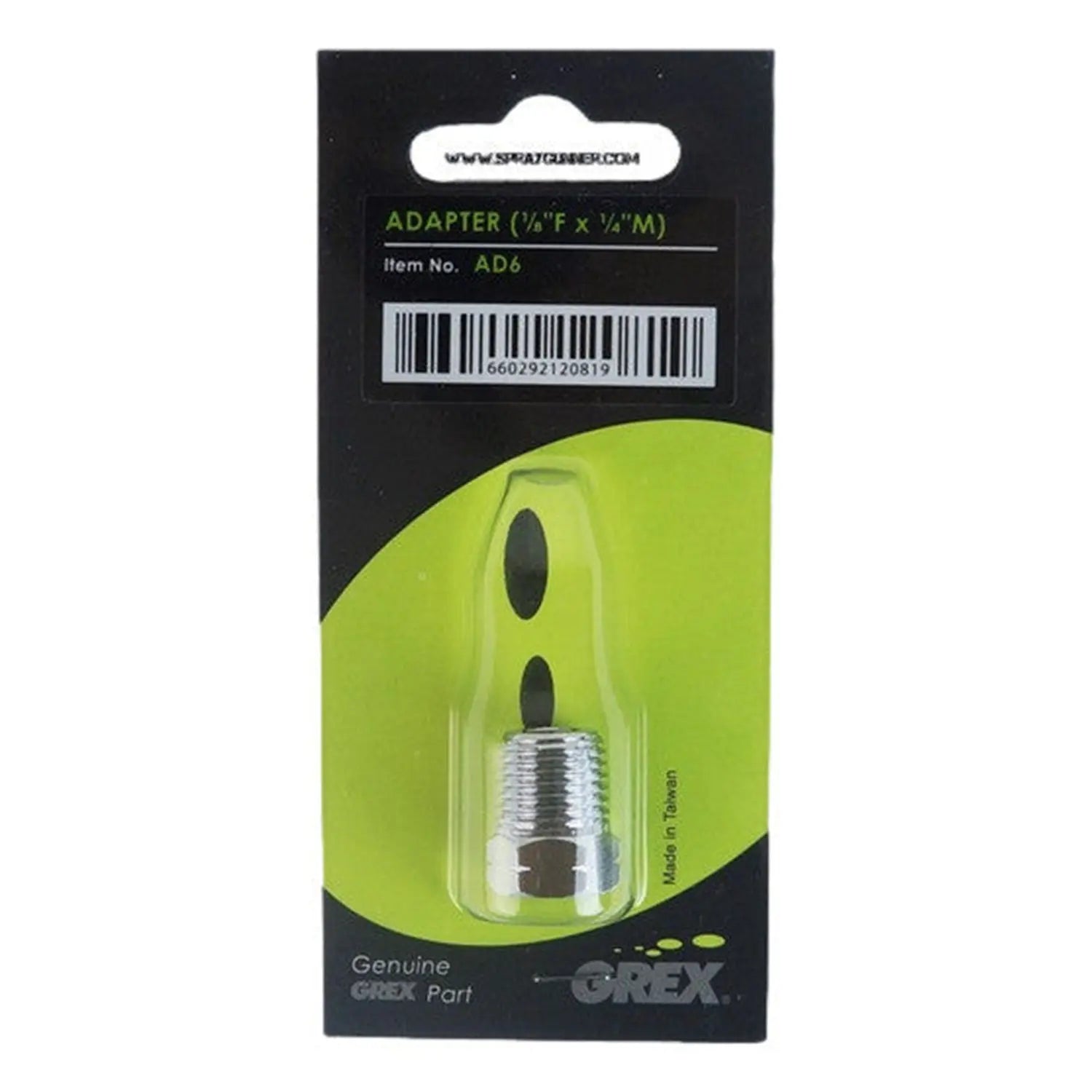 Grex Adapter, 1/8"F to 1/4"M Grex Airbrush