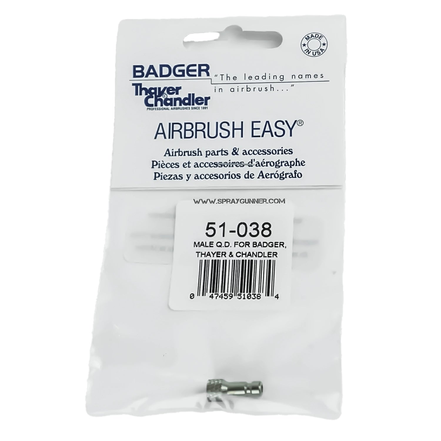 Quick coupling nipple for Badger airbrush - Urbanlystore