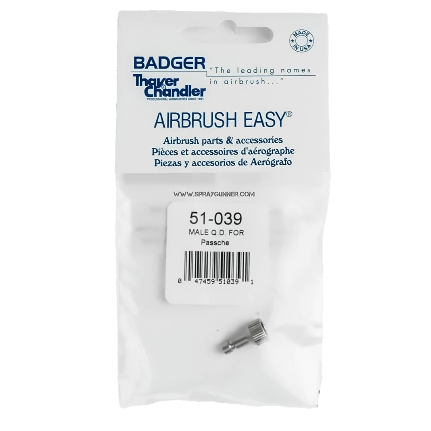 Quick coupling nipple for Paasche airbrush - Urbanlystore