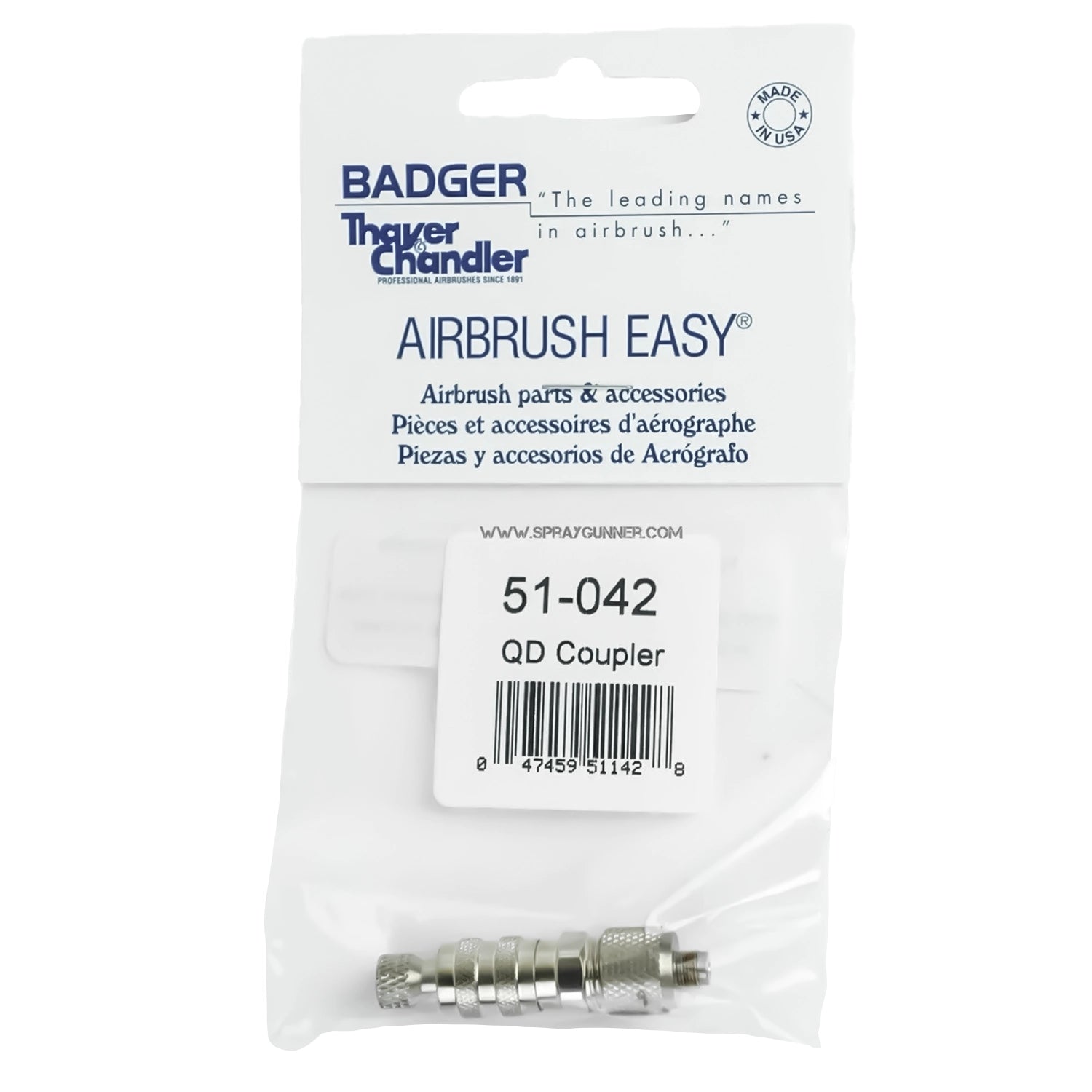 Badger airbrush quick coupling  with adapter - Urbanlystore