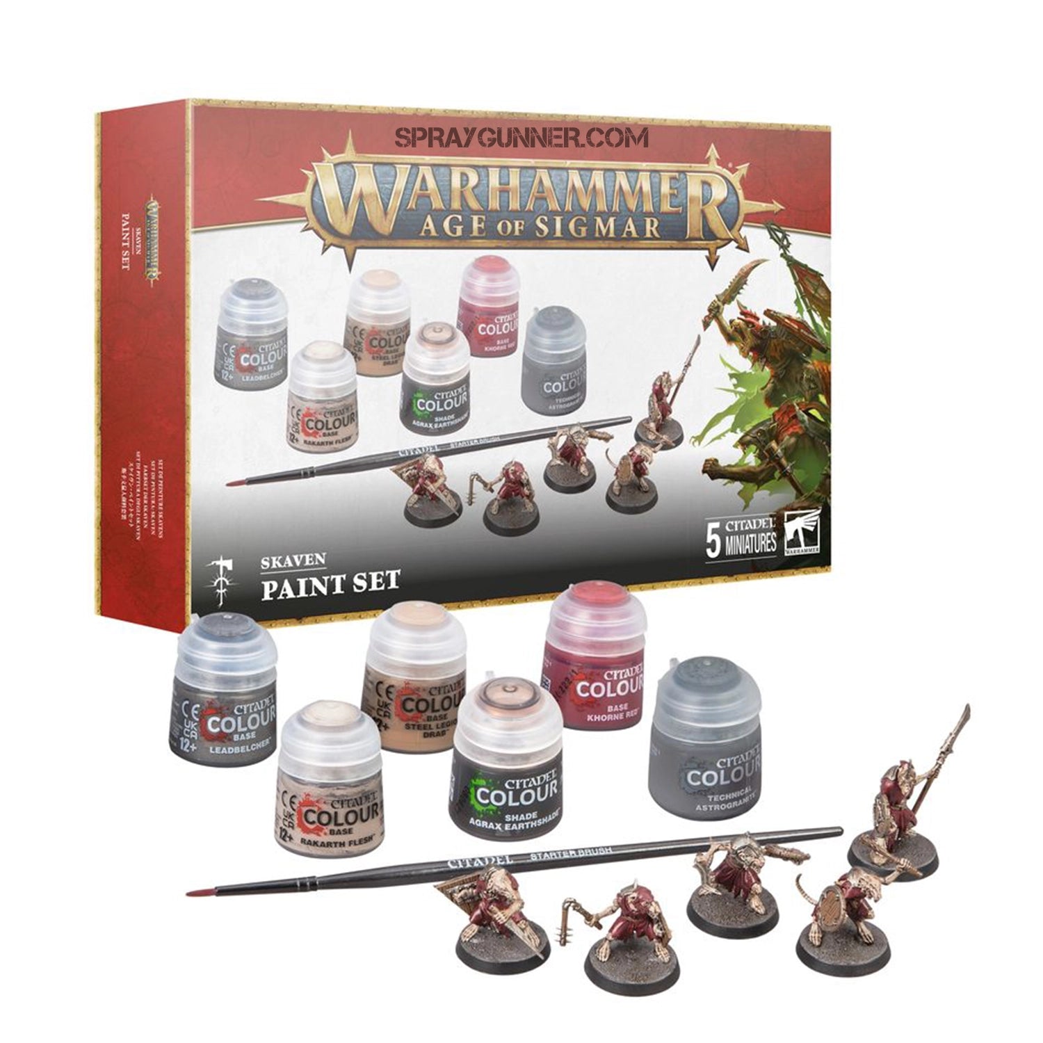 Warhammer Age of Sigmar: Skaven Paint Set (ENG) - Urbanlystore