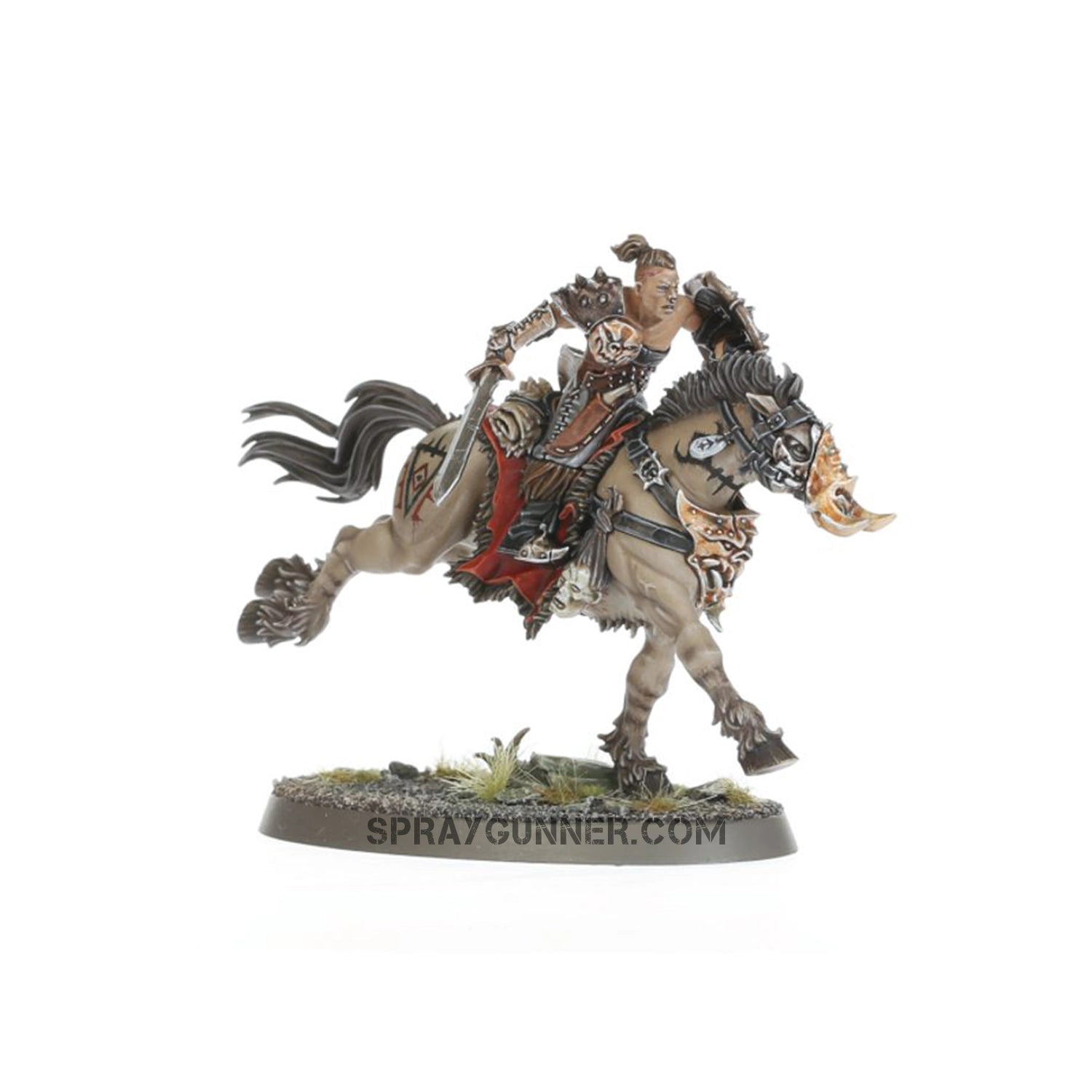 Warhammer Spearhead: Slaves to Darkness - Darkoath Raiders is a box set that includes 26 Citadel miniatures for Age of Sigmar. Perfect for on-field chaos and domination.