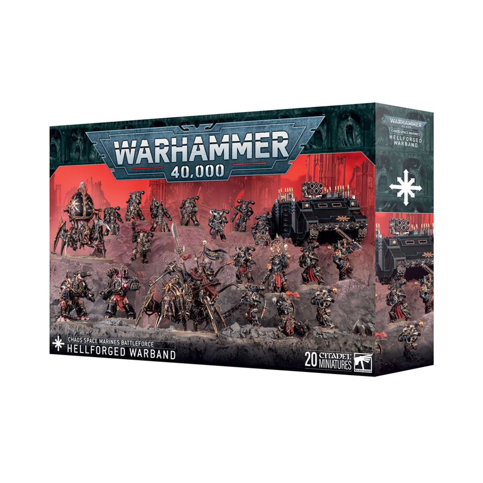 Warhammer 40K Chaos Space Marines Battleforce: Hellforged Warband