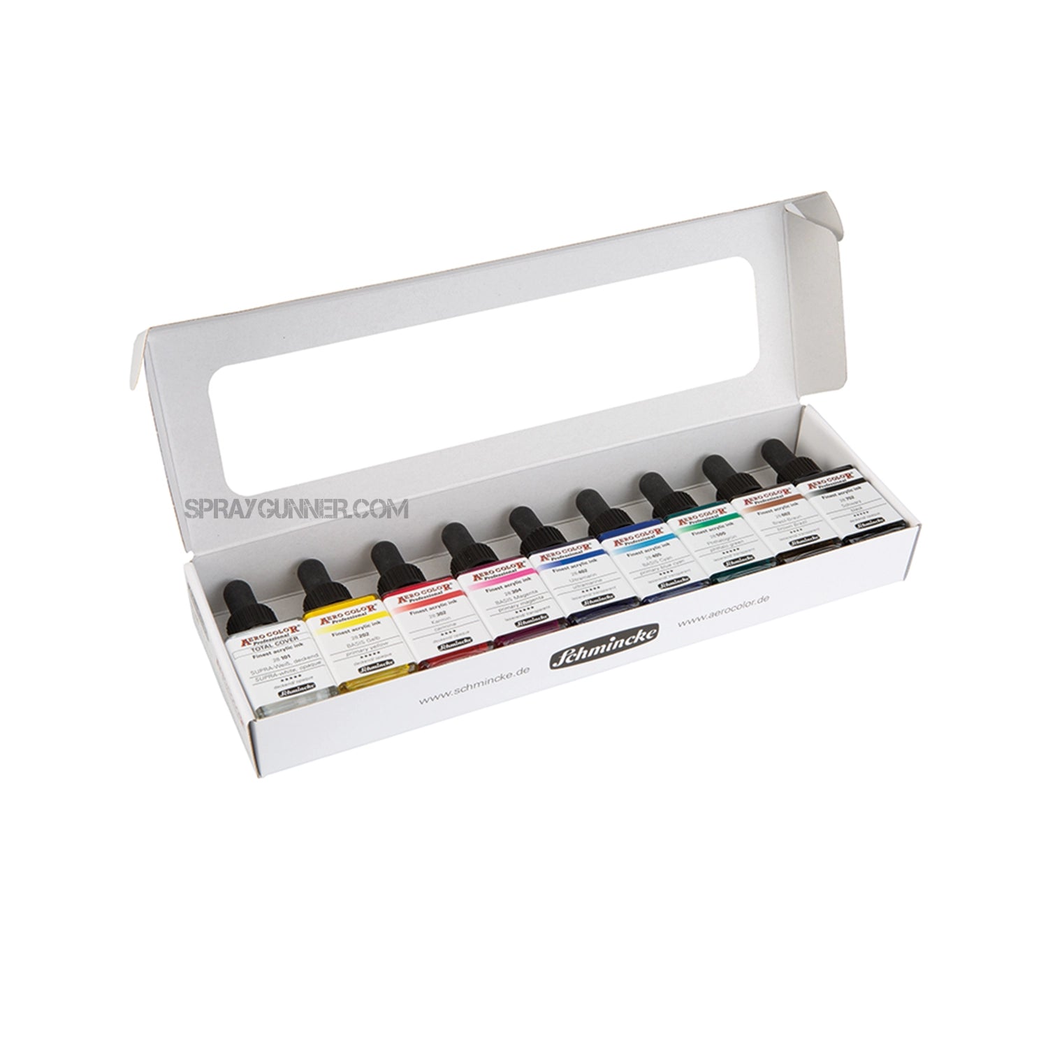 Schmincke AERO COLOR Professional Acrylic Ink: Cardboard set, Basic - Urbanlystore