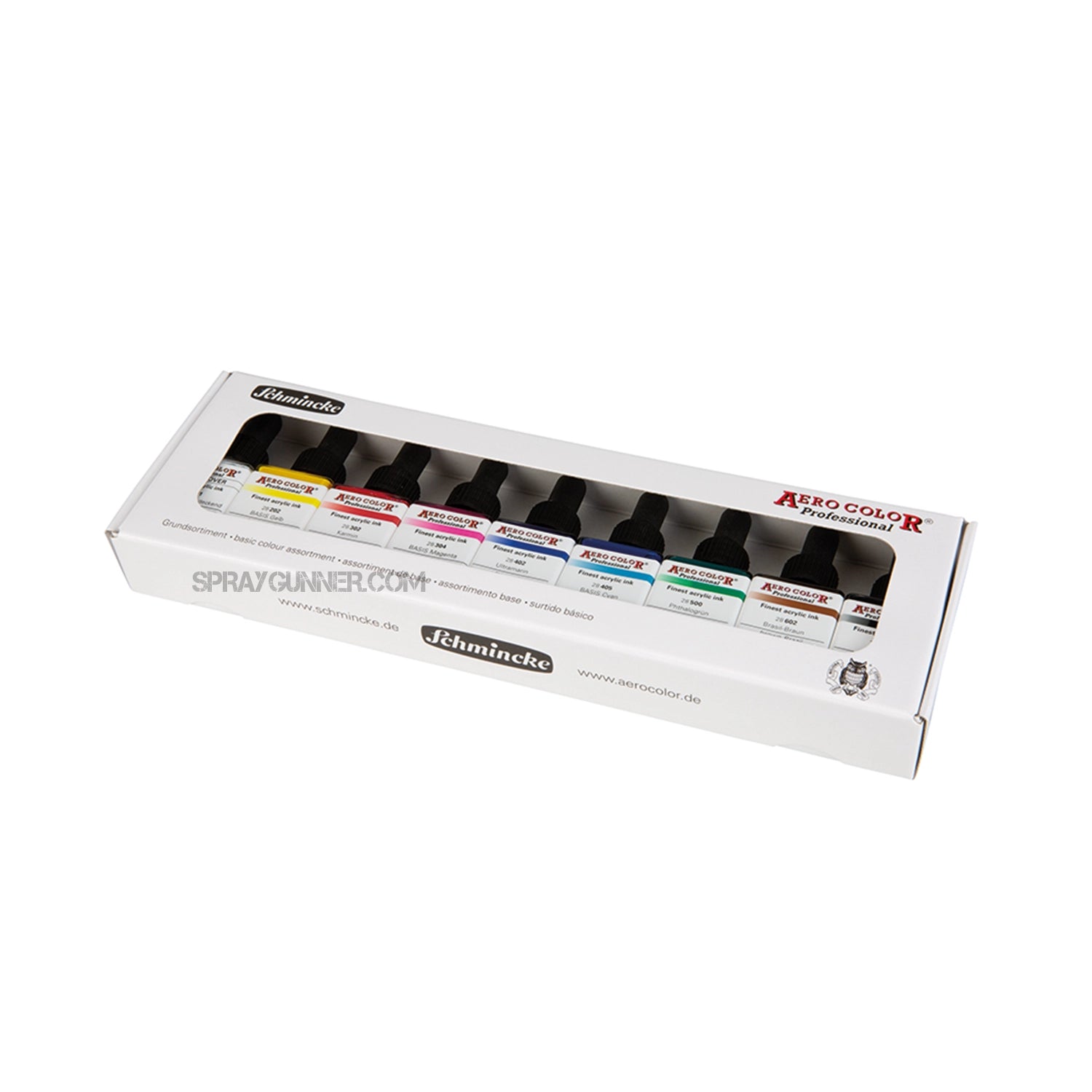 Schmincke AERO COLOR Professional Acrylic Ink: Cardboard set, Basic - Urbanlystore