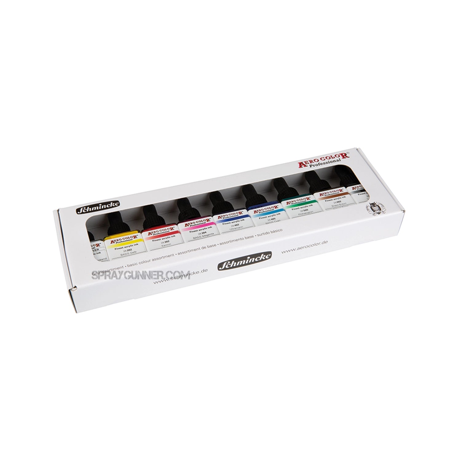 Schmincke AERO COLOR Professional Acrylic Ink: Cardboard set, Basic - Urbanlystore