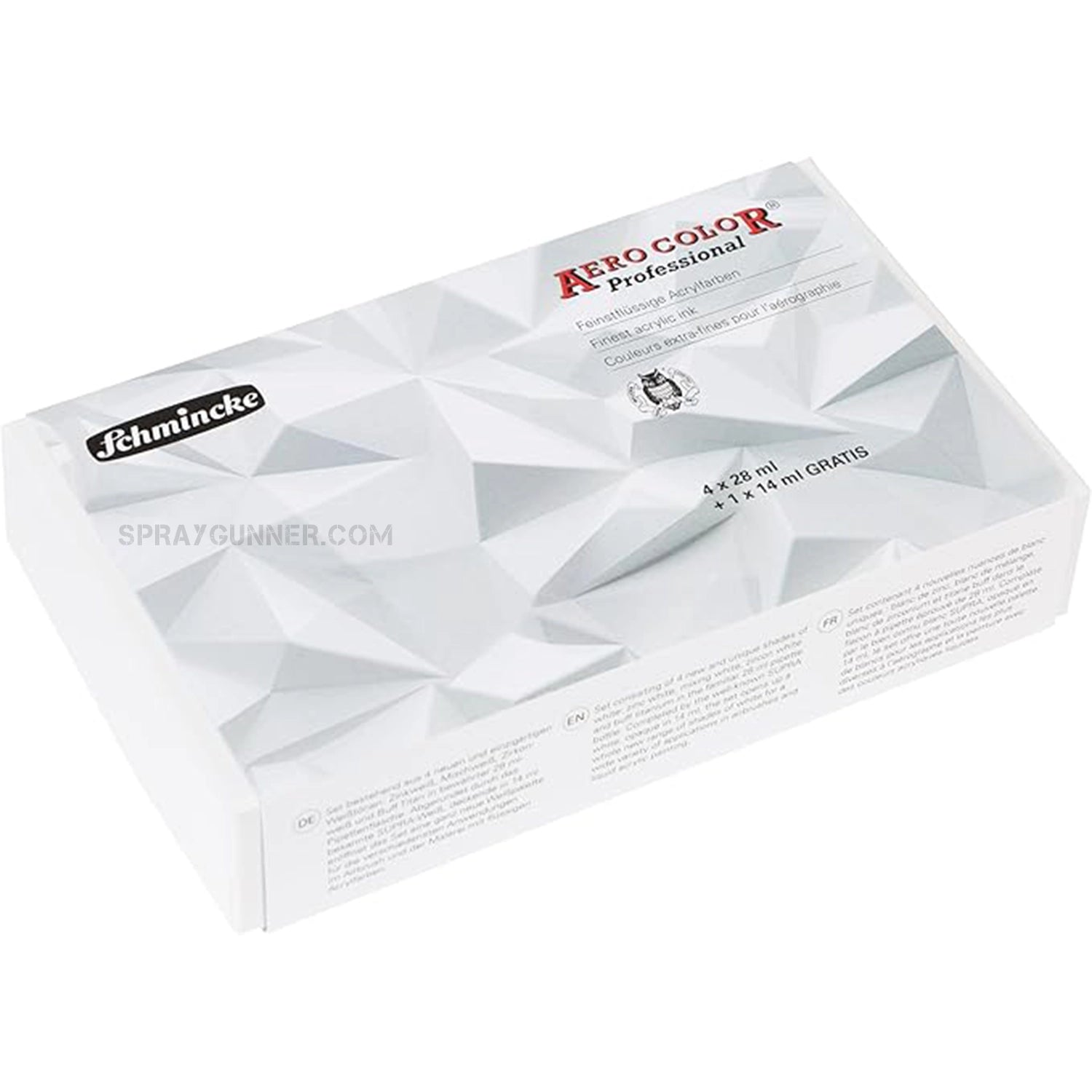 Schmincke AERO COLOR Professional Acrylic Ink: Cardboard Set, 5 Shades of White 28ml - Urbanlystore