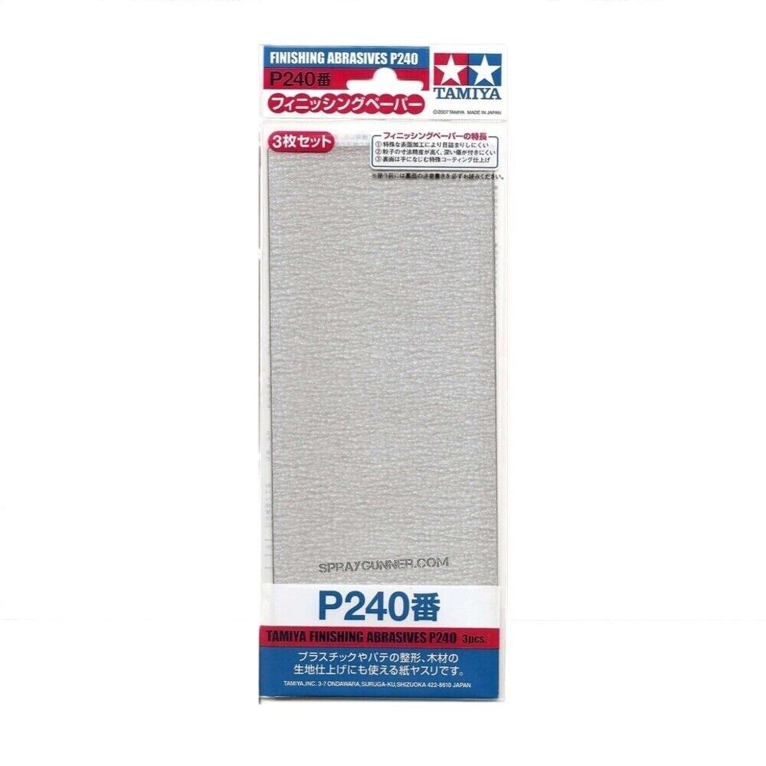 Tamiya Finishing Abrasives P240 (3PCS) - Urbanlystore