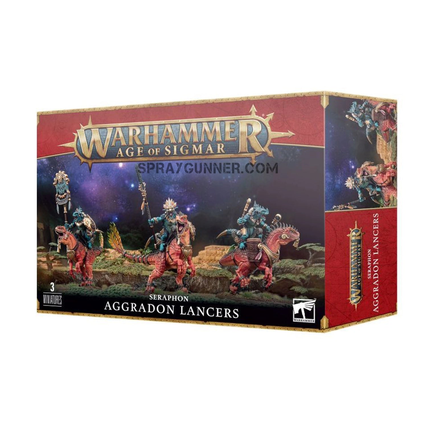 Warhammer Age of Sigmar Seraphon Aggradon Lancers - Urbanlystore
