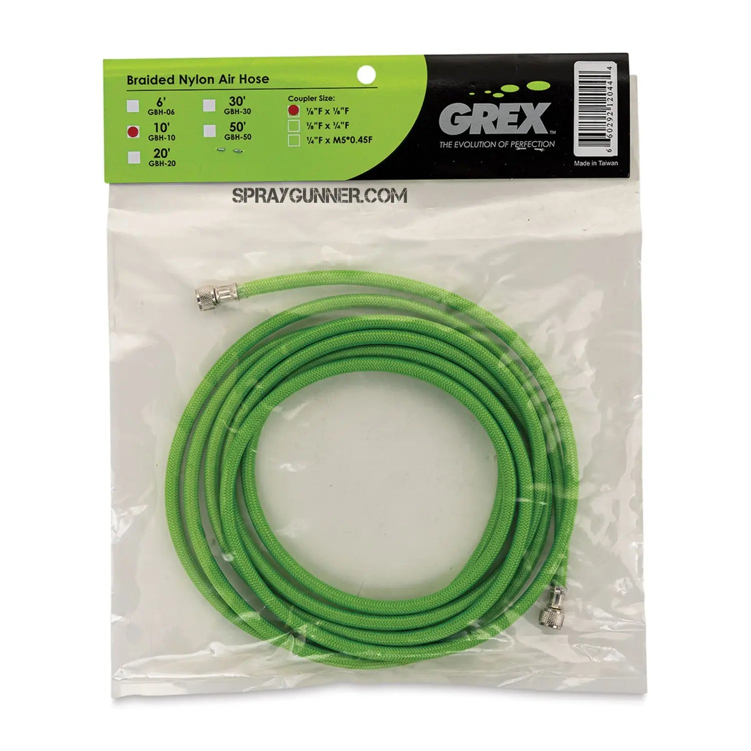 Grex 10' Braided Nylon Air Hose 1/8" Female Grex Airbrush
