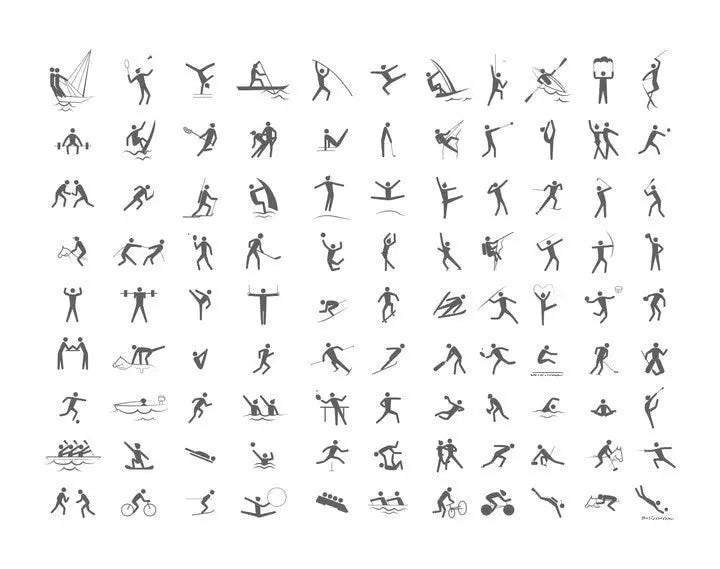 99 Sports Olympic Icons Metal Model - Urbanlystore