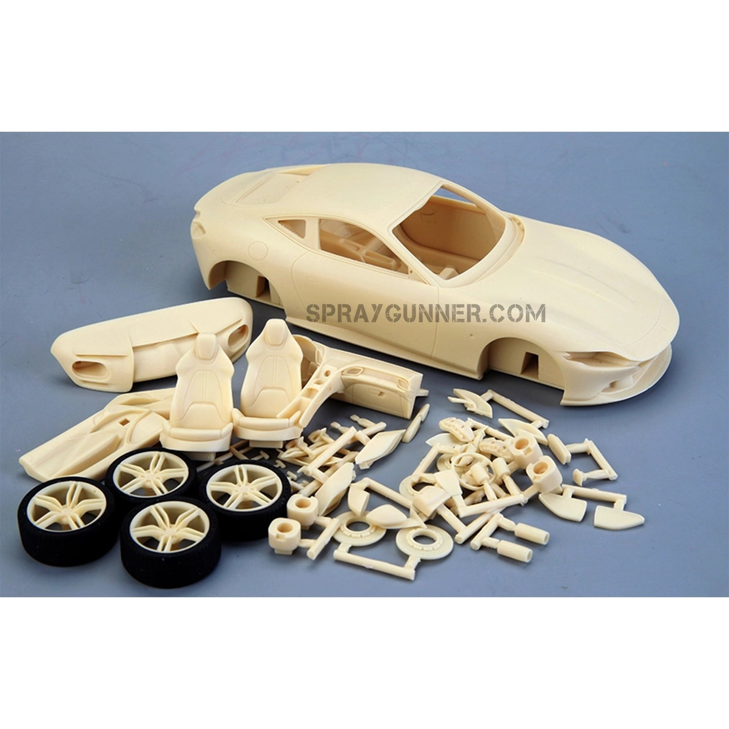 An extremely accurate copy of the high-end sports automobile is included in the ALPHA MODEL 1/24 scale model car kit Ferrari Roma. Ideal for collectors and fans of models.