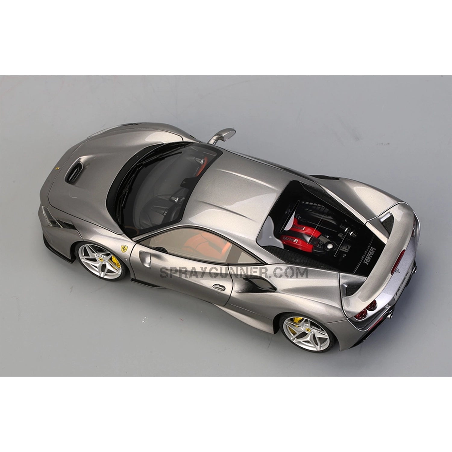 ALPHA MODEL F8 Tributo is a 1/24 scale model automobile kit that includes an extremely detailed copy of the high-end sports vehicle. Ideal for collectors and fans of models.