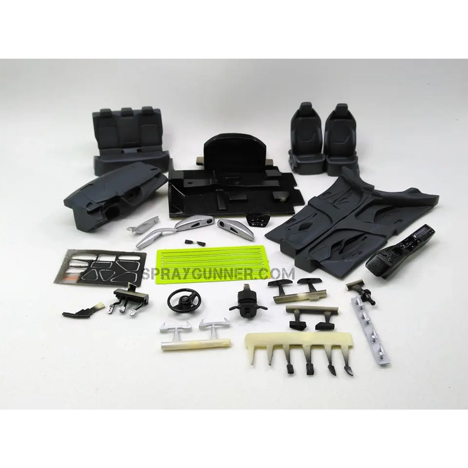 Toyota GR COROLLA ALPHA MODEL 1/24 scale model vehicle kit from Urbanlystore. Hobbyists and auto fans can enjoy this intricate scale model kit.