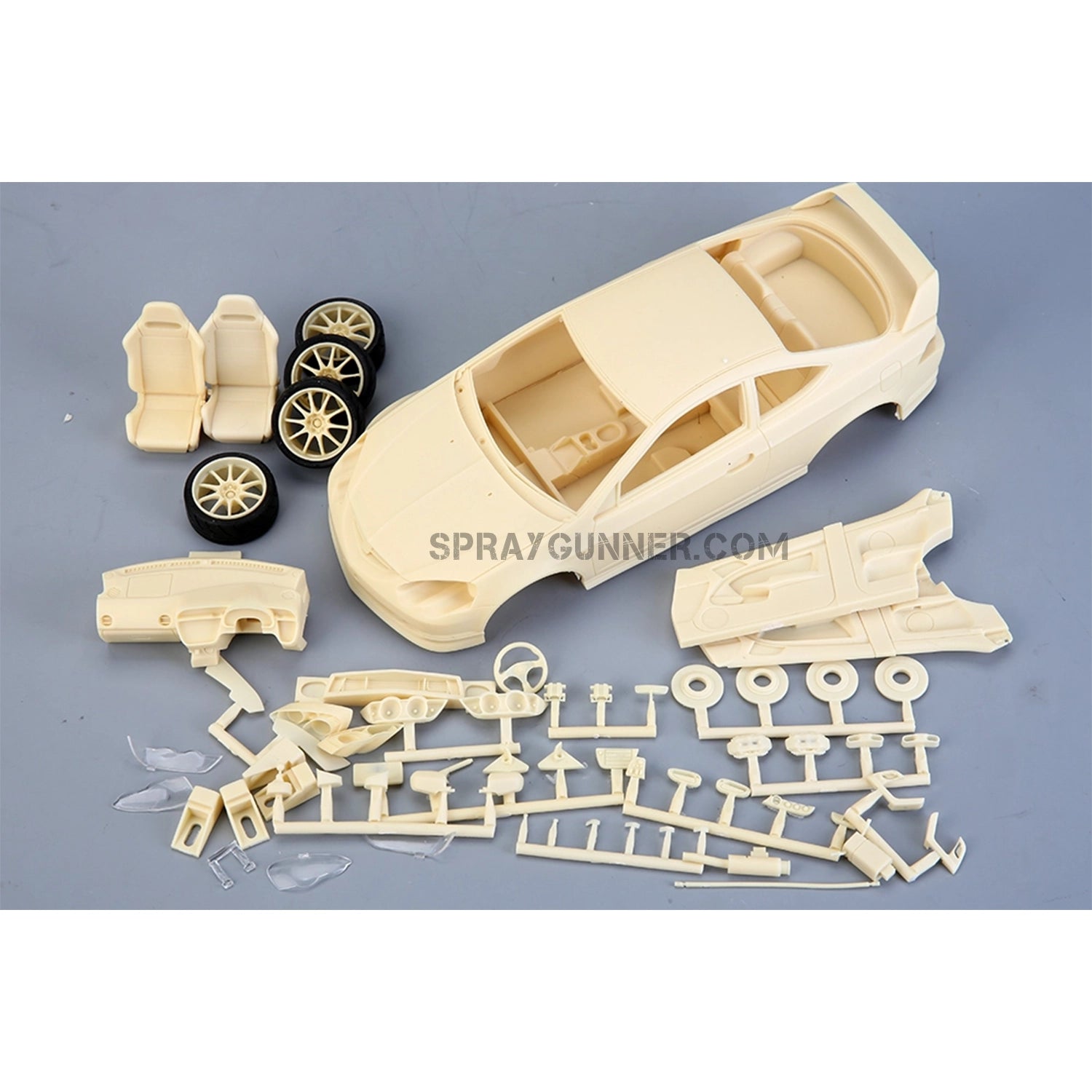HONDA INTEGRA (DC5) TYPE-R ALPHA MODEL 1/24 scale model kit, which includes an extremely detailed copy of the legendary sports automobile. It is ideal for collectors and enthusiasts.