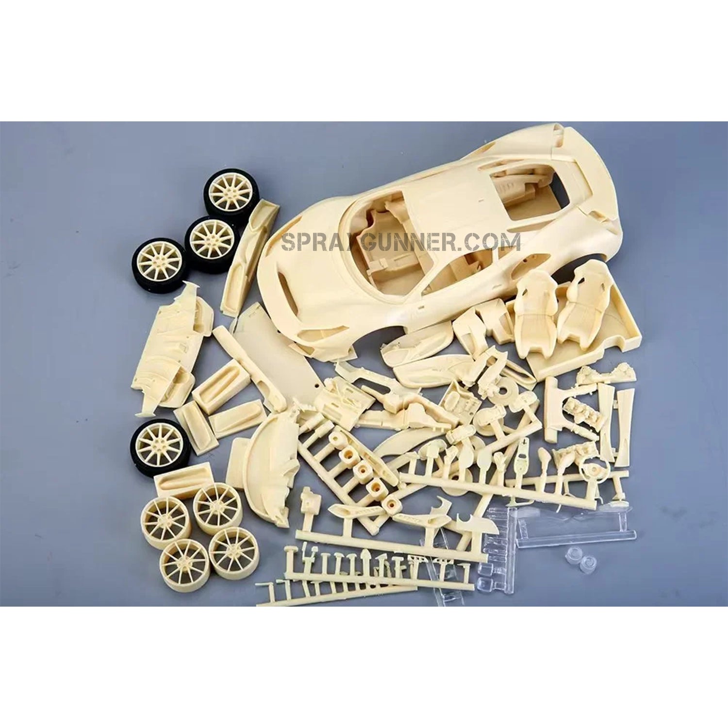 ALPHA MODEL is a 1/24 size model automobile kit of the Ferrari 488 Pista that comes in resin unassembled. Ideal for collectors and enthusiasts who want fine detail.