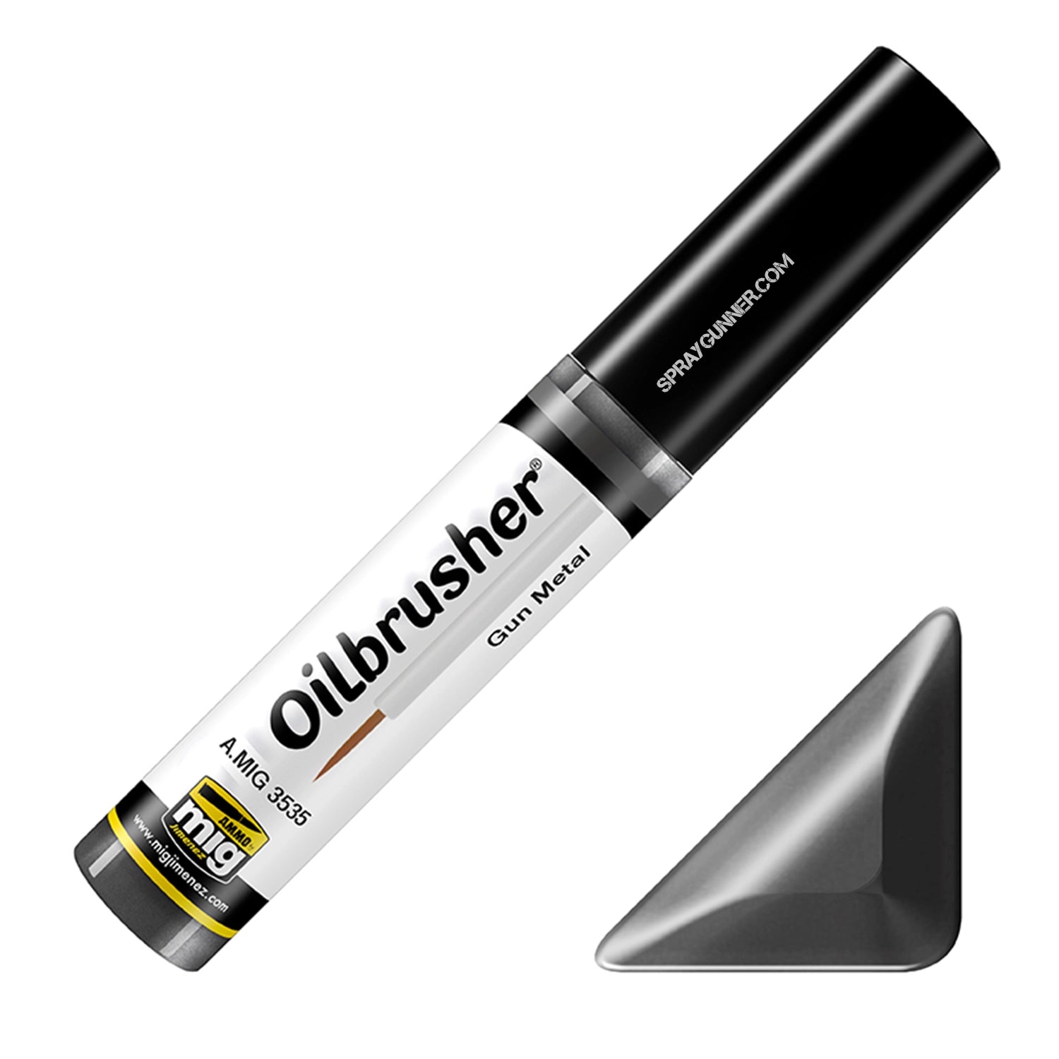 AMMO by MIG Oilbrusher Gun Metal - Urbanlystore