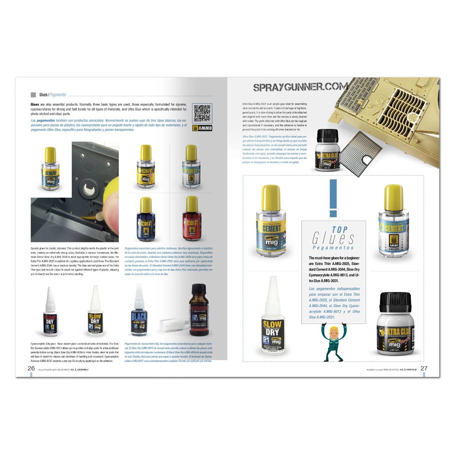 Ammo by MIG Publications Scale Modeling for BEGINNERS: Assembly (Bilingual) - Urbanlystore