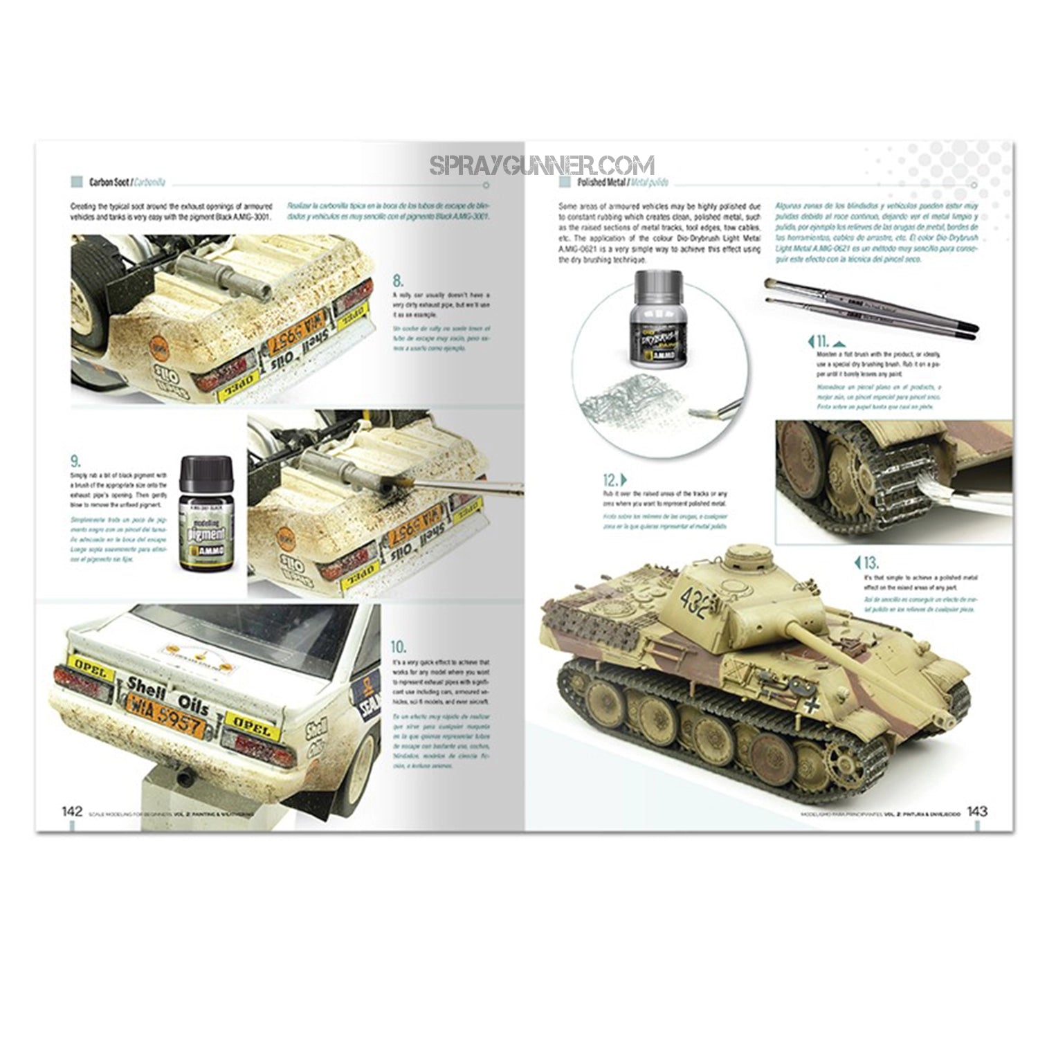 Ammo by MIG Publications Scale Modeling for Beginners Vol. 2: Paint & Weathering (Bilingual) - Urbanlystore