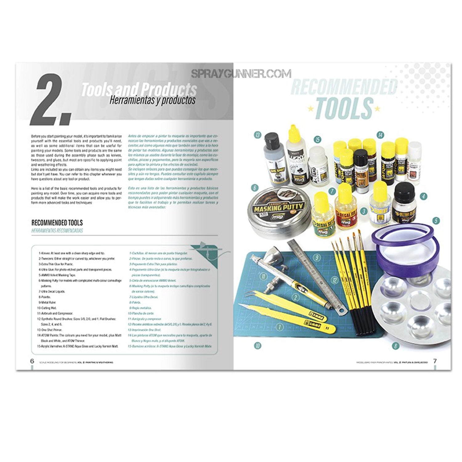 Ammo by MIG Publications Scale Modeling for Beginners Vol. 2: Paint & Weathering (Bilingual) - Urbanlystore