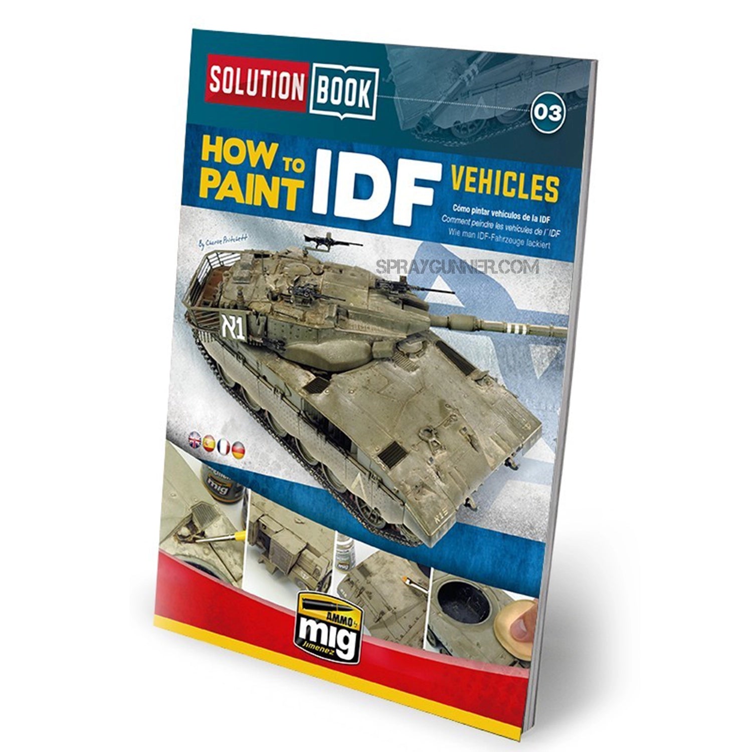 AMMO by MIG SOLUTION BOOK 03 - How to Paint IDF Vehicles (English, Castellano, Français, Deutsch) - Urbanlystore