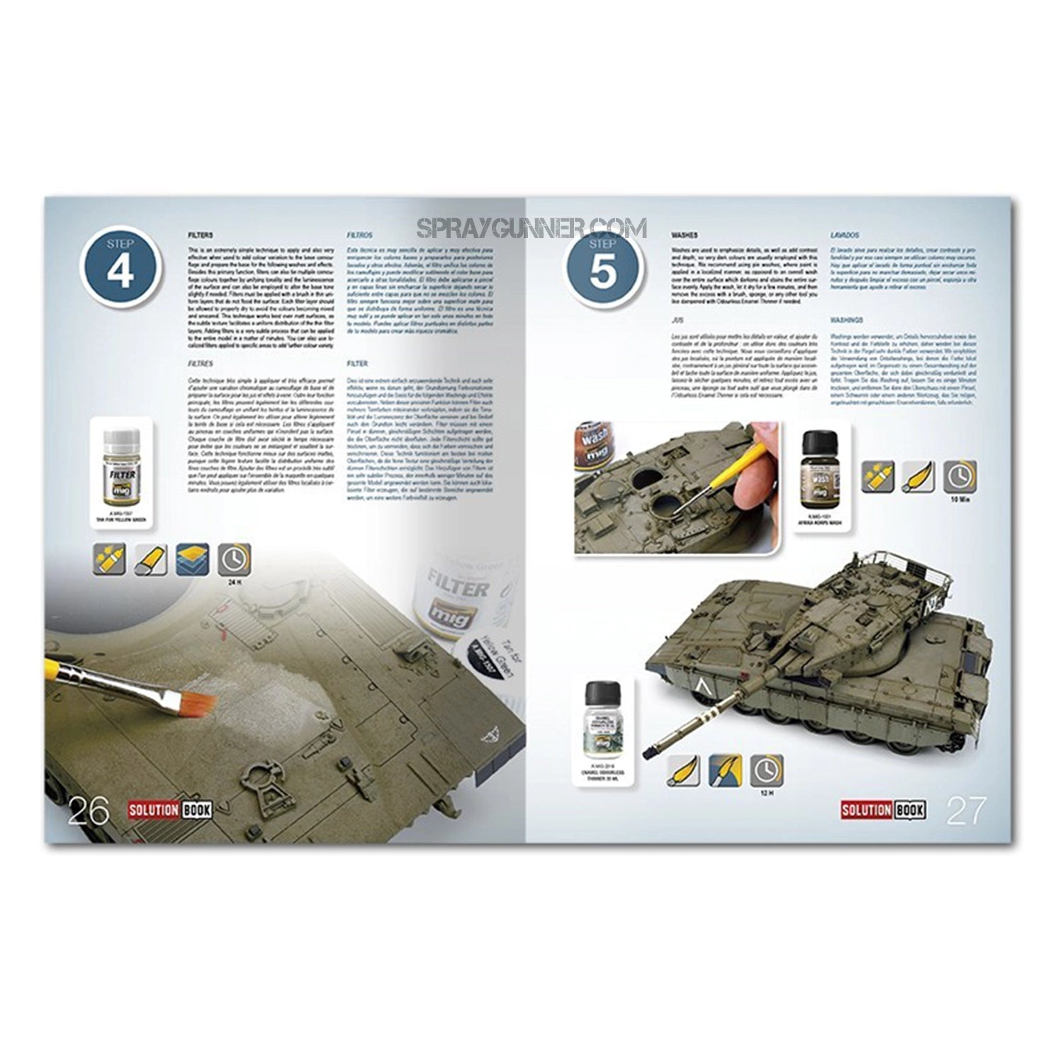 AMMO by MIG SOLUTION BOOK 03 - How to Paint IDF Vehicles (English, Castellano, Français, Deutsch) - Urbanlystore