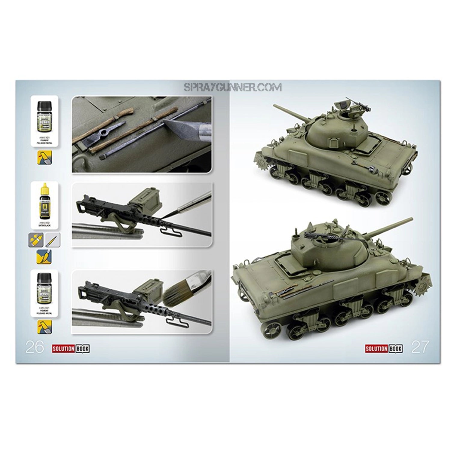 Ammo by MIG Publications SOLUTION BOOK 22 - How to Paint WWII USA ETO Vehicles (Multilingual Book) - Urbanlystore