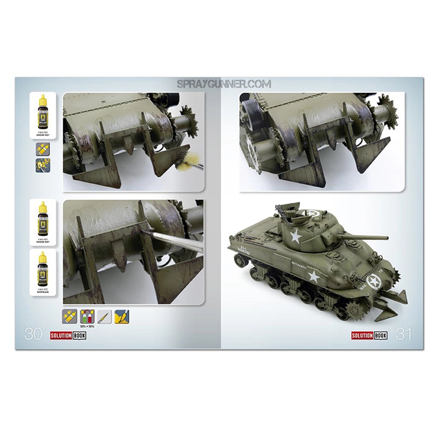 Ammo by MIG Publications SOLUTION BOOK 22 - How to Paint WWII USA ETO Vehicles (Multilingual Book) - Urbanlystore