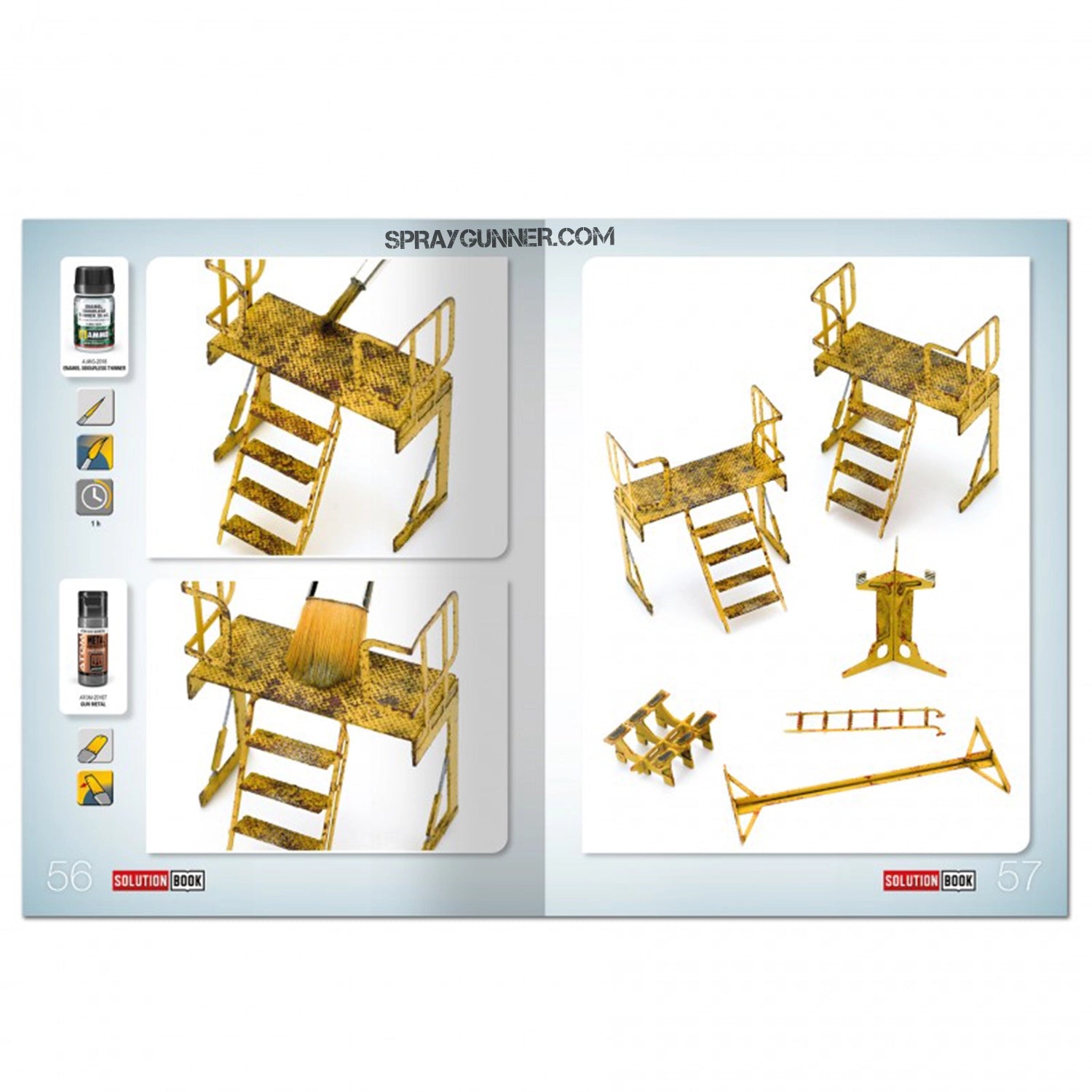 BOOK 28 of MIG SOLUTION: AMMO: A Manual for Painting Rebel Galactic Starships. Professional techniques, detailed instructions, and advanced weathering effects are all included in this extensive guide for scale model enthusiasts.