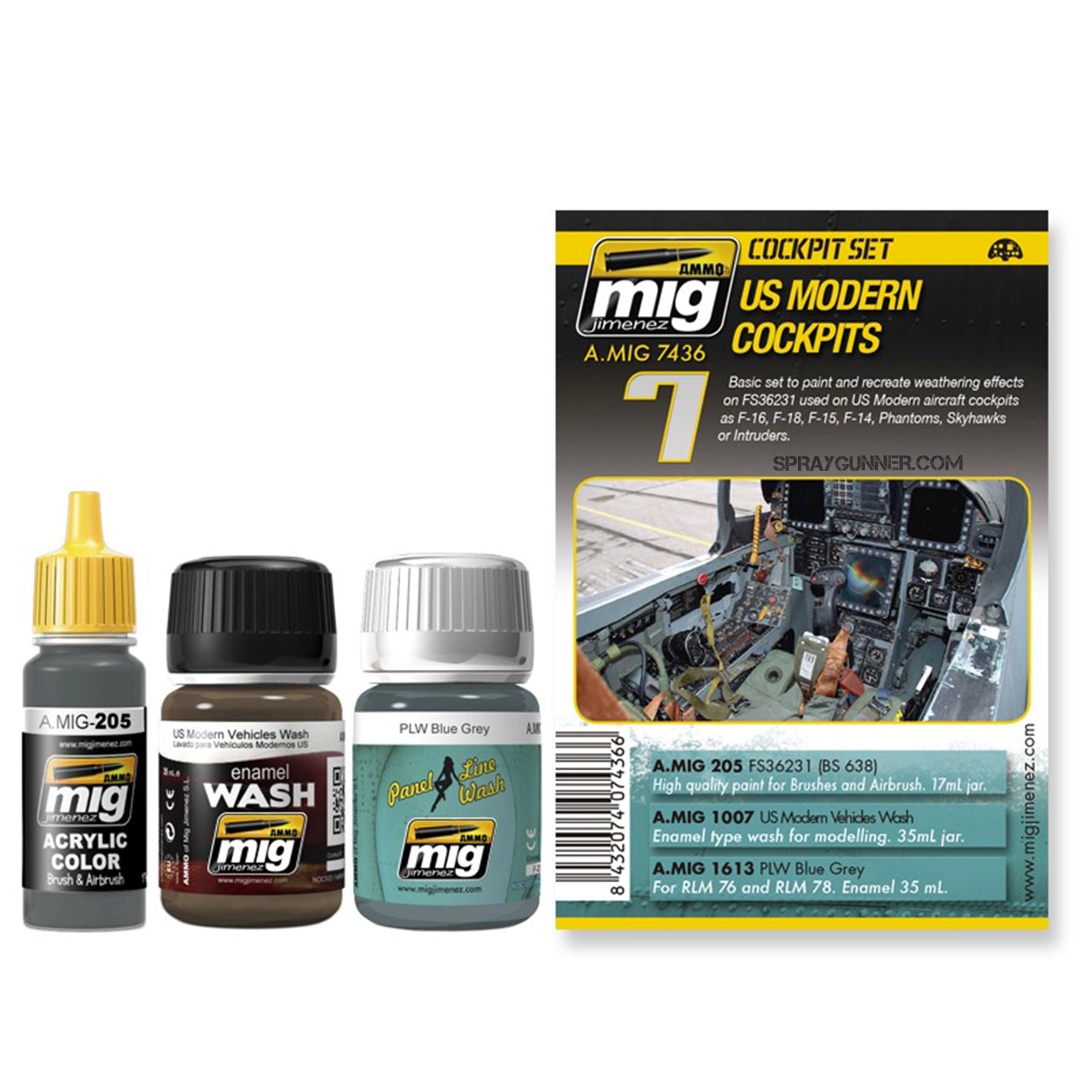 AMMO by MIG Aircraft Interior Sets US Modern Cockpits - Urbanlystore