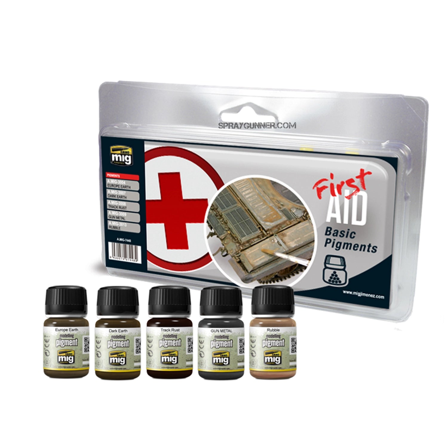 AMMO by MIG First Aid Basic Pigment Set - Urbanlystore