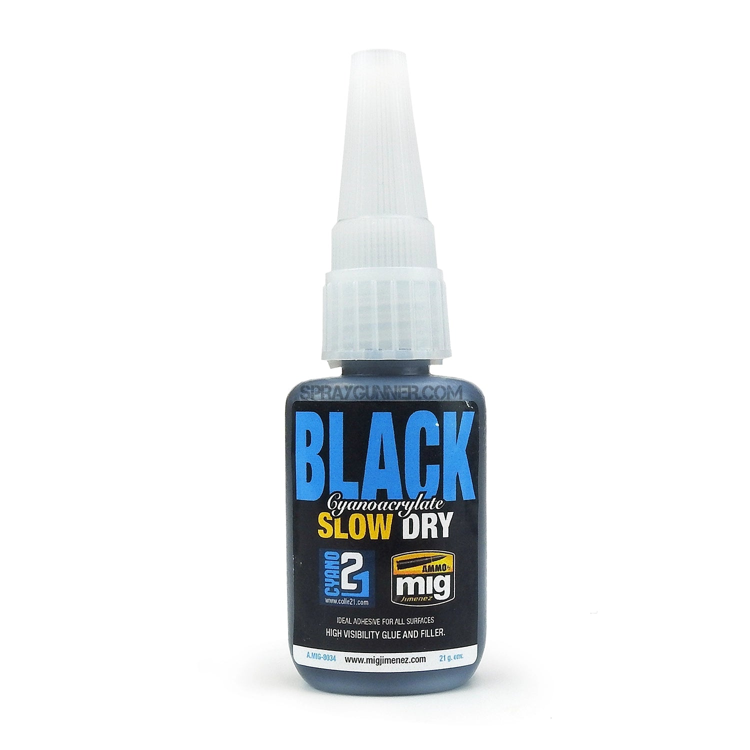 AMMO by MIG Glues Black Slow Dry Cyanoacrylate - Urbanlystore