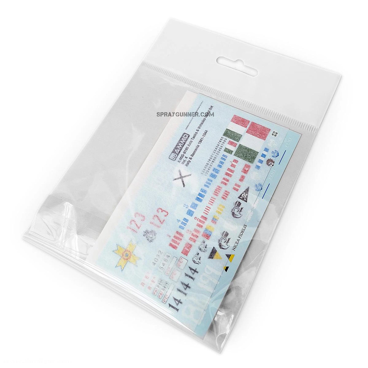 AMMO by MIG Decal Sheets - Axis Tanks & Vehicles Decal Set Vol. 4 - Italy & Romania 1941-1944 (1/35 scale)